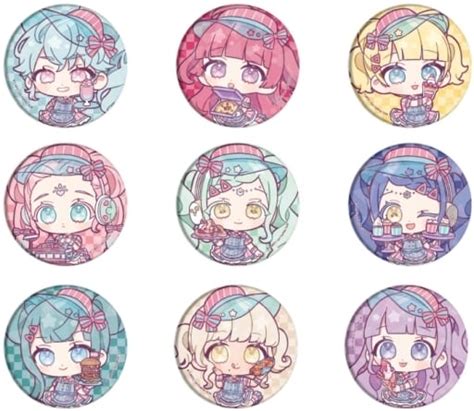 駿河屋 【パック】ホログラム缶バッジ65mm アイドルランドプリパラ 04ミニキャライラスト（バッジ・ピンズ）