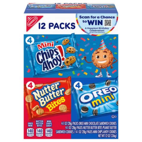 Chips Ahoy Nutter Butter Oreo Nabisco Cookie Variety Pack Oreo Mini