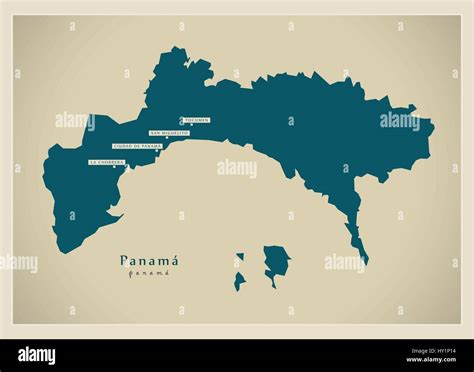 Mapa De Las Provincias De Panama Immagini E Fotografie Stock Ad Alta