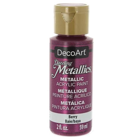 Pintura Acril Ca Decorativa Decoart Dazzling Metallics Baie X Ml