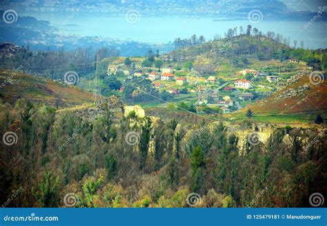 Landscape of galicia stock image. Image of landscape - 125479181