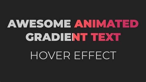 Animated Text Hover Effect In Html Css Laptrinhx