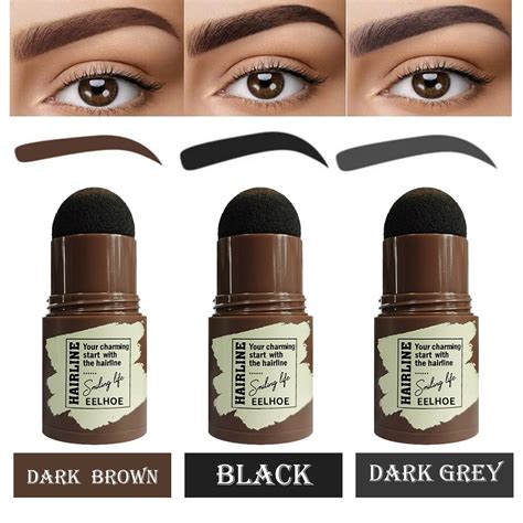 One Step Eyebrow Stamp Reusable Makeup Brow Powder Stencil Kit Etsy