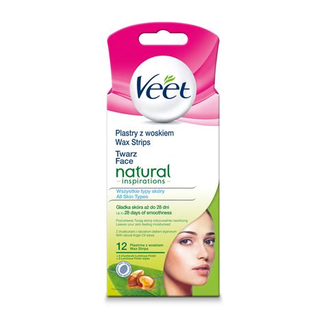 Veet Natural Inspirations Plastry Do Depilacji Twarzy Z Olejkiem