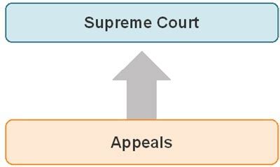 The Diagram Shows One Way That Cases Reach The Supreme Court The