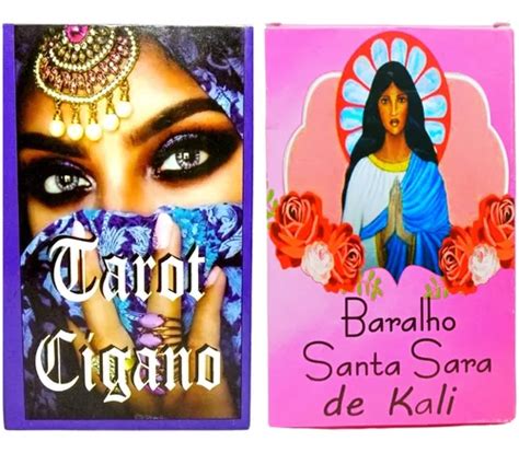 Tarot Cigano Deck Azul 36 Cartas Baralho Santa Sara Kali MercadoLivre