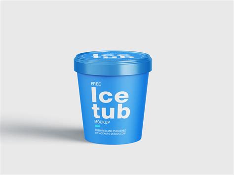 Free Ice Cream Tub Mockup Psd Set Good Mockups