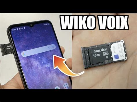 Wiko Voix How To Insert The SIM SD Cards Like ABC For Metro By T