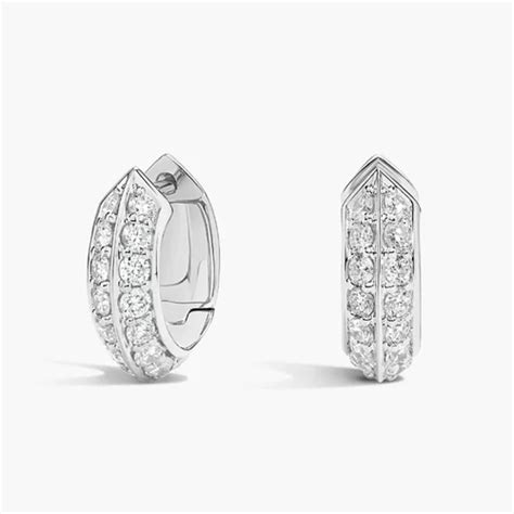 Real Diamonds Bridal Wear Fatima Labgrown Diamond Hoop Earrings At Rs