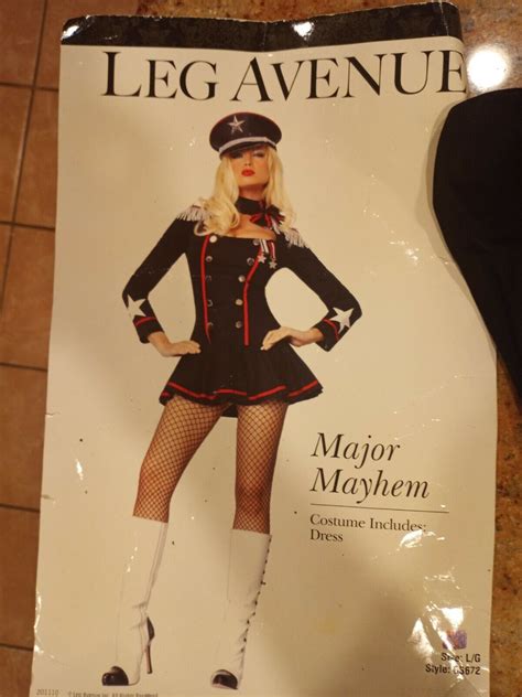 Major Mayhem Halloween Costume Dress With Extras - Gem