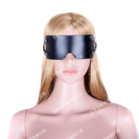 Aliexpress Buy PU Leather Eye Mask Eye Blindfold Blinder Sex Toys