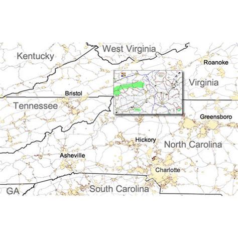 Map #3 -- North Carolina / Virginia Border Rides – Virtual Blue Ridge Bookstore