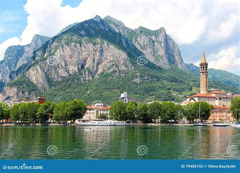 Lecco, lake Como, Italy stock image. Image of alps, italian - 79485155