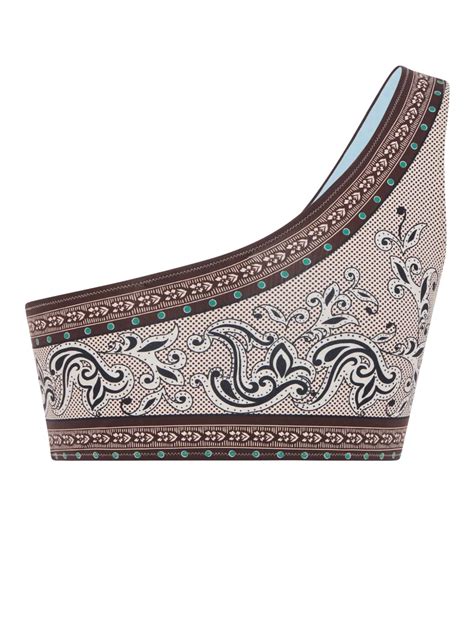 La DoubleJ Goddess Bikini Top Neutrals FARFETCH