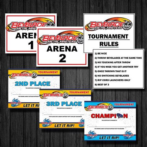 Beyblade Tournament Rules Printable - Free Printable Templates