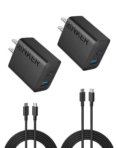 Anker Iphone 15 Charger Anker Usb C Charger 2 Pack 20w Dual Port Usb