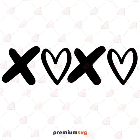 Valentine Day Xoxo Svg Cut File Premiumsvg