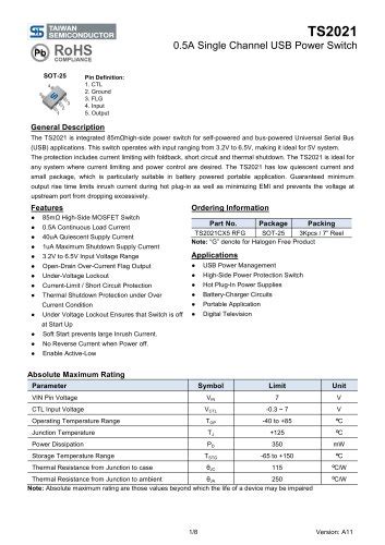 Ts Ryg Mw High Speed Smd Switching Diode Taiwan Semiconductor