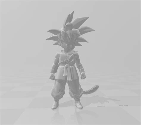 Stl File Songoku Dragon Ball Gt 3d Model 🐉 ・model To Download And 3d Print・cults