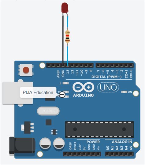 LIGHT UP LED USING ARDUINO IN TINKERCAD » PIJA Education