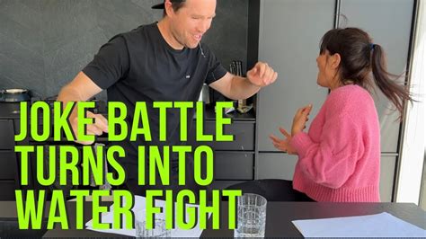 Joke Challenge Between Joelle And Mike Ends In A Water War YouTube