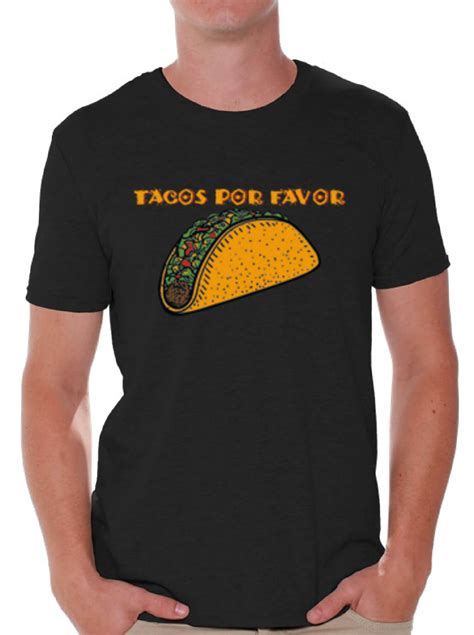 Tacos Por Favor T Shirts Shirts Tops Mens Mexican Food Lover Ebay