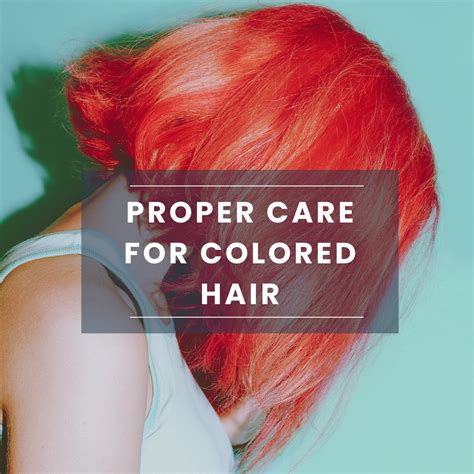 how to care for colored hair