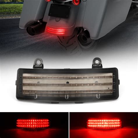 Tri Bar Led Rear Fender Tip Tail Light For 2014 2019 Harley Touring Mo