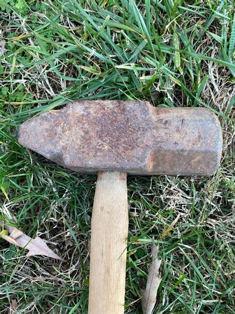 Antique Sledge Hammer And Shovel