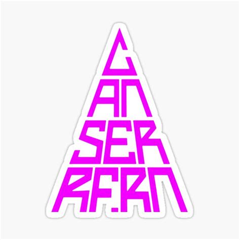 "Canserbero Merch Canserbero Logo Pink" Sticker for Sale by ...