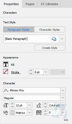 InDesign CC 2019 The New Properties Panel Web Studio Training