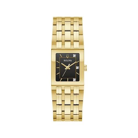 Bulova Quadra Marc Anthony Womens Watch 97p167kay Stainless Steel Bracelet Marc Anthony Bulova