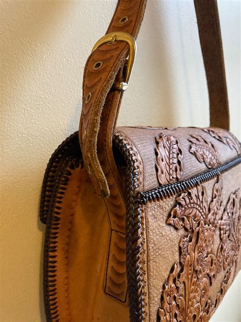 Vintage Tooled Leather Purse Gem