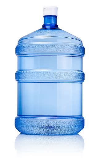 Big Bottle Of Drinking Water Isolated On A White Background Stock Photo