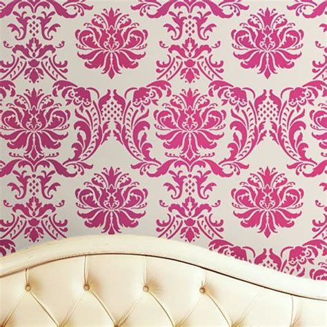 Gabrielle Damask Stencil I Used This To Create Faux Wallpaper In Our