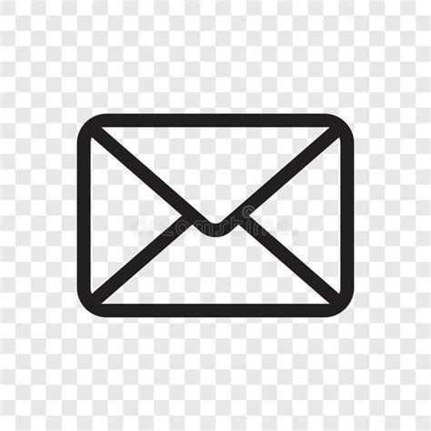 An Email Envelope Icon On A Transparent Background Royalty Illustration