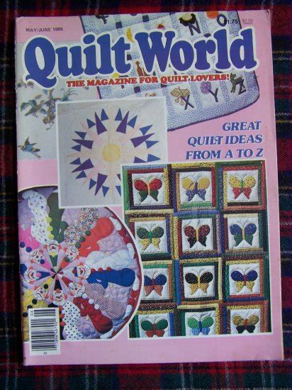 Vintage Quilt World Pattern Magazine May June 1986 Quilting Patterns