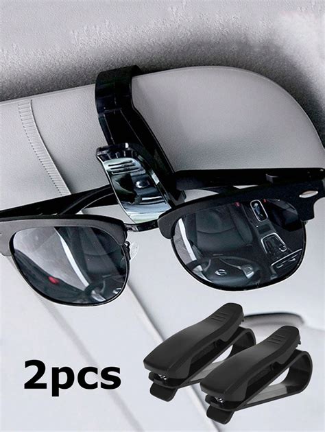 2pcs Car Sun Visor Glasses Holder Clip SHEIN UK