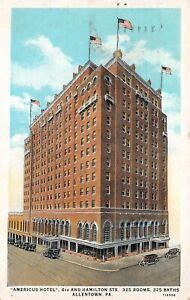 # A3949 ALLENTOWN, PA. POSTCARD, AMERICUS HOTEL | eBay