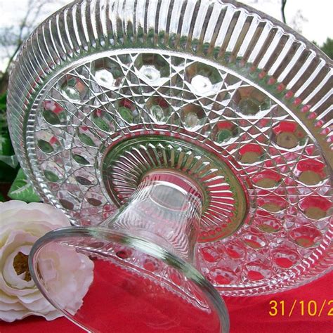 Cake Plate Vintage Pedestal Etsy