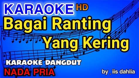 LAGU KARAOKE BAGAI RANTING YANG KERING Nada Pria YouTube