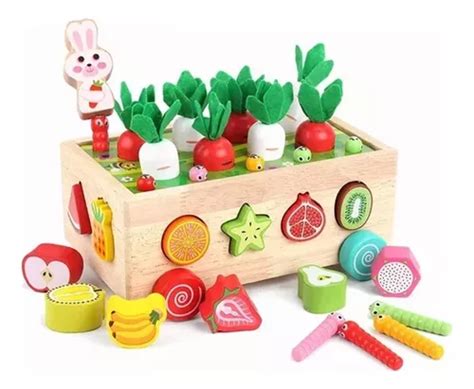 Juguete Montessori Educativo Granja Huerto Para dia Del Niño MercadoLibre