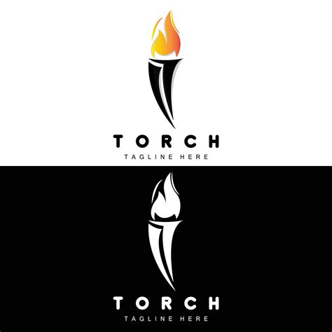 Logotipo De Antorcha Dise O De Fuego Logotipo De Carta Icono De