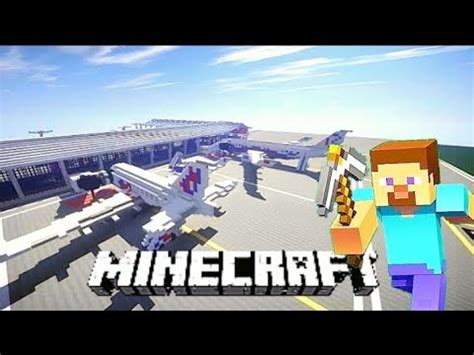 I Build An Airport In Minecraft Youtube