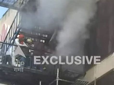 Lucknow Levana Hotel Fire Photos Videos Lucknow Fire Rescue Operation