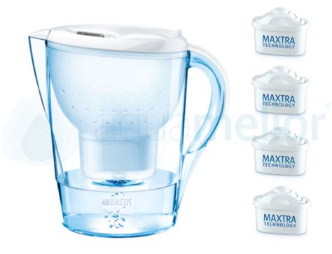 Dzbanek do wody Brita Marella XL Biały 3 5L 4szt filtrów Brita