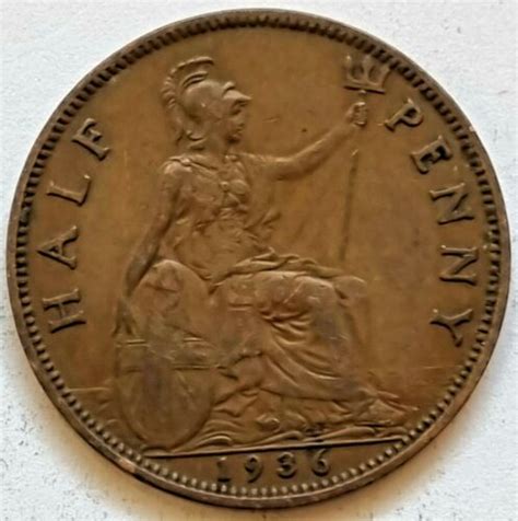 King George V Half Penny Coin Great British Coin Hunt Ebay