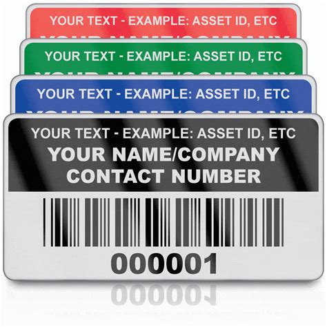 Out Door Asset Management Barcode Labels Durable And Reliable