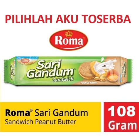 Jual Roma Sari Gandum Peanut Butter Gr Harga Satuan Shopee