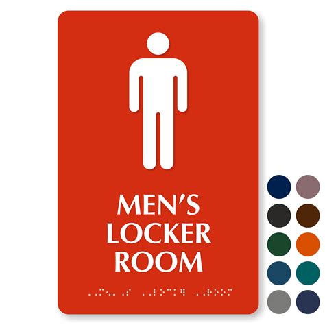 Locker Room Signs - Men and Women Locker Room Signs